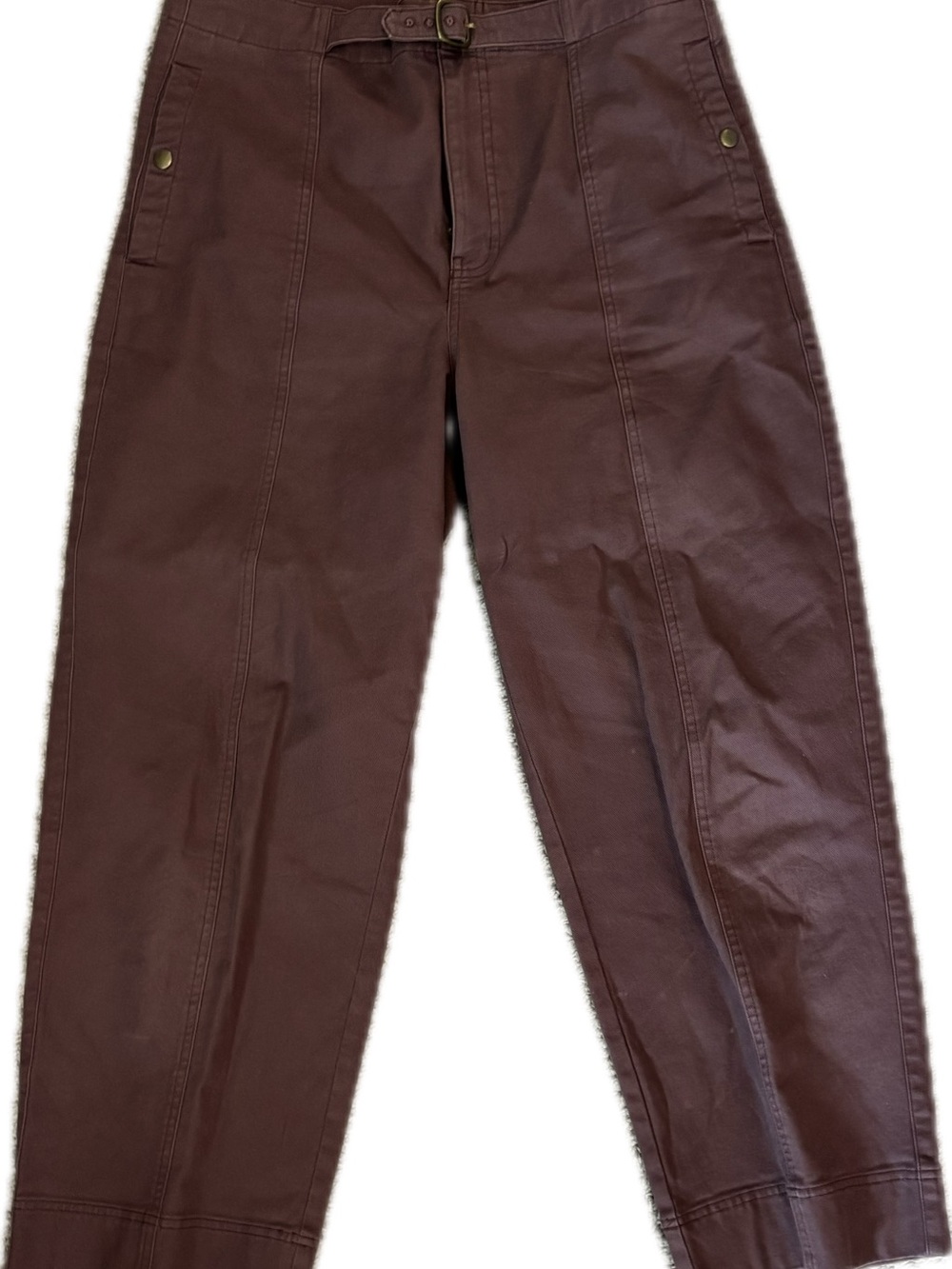 Madewell Wide-Leg Pants in Deep Brown